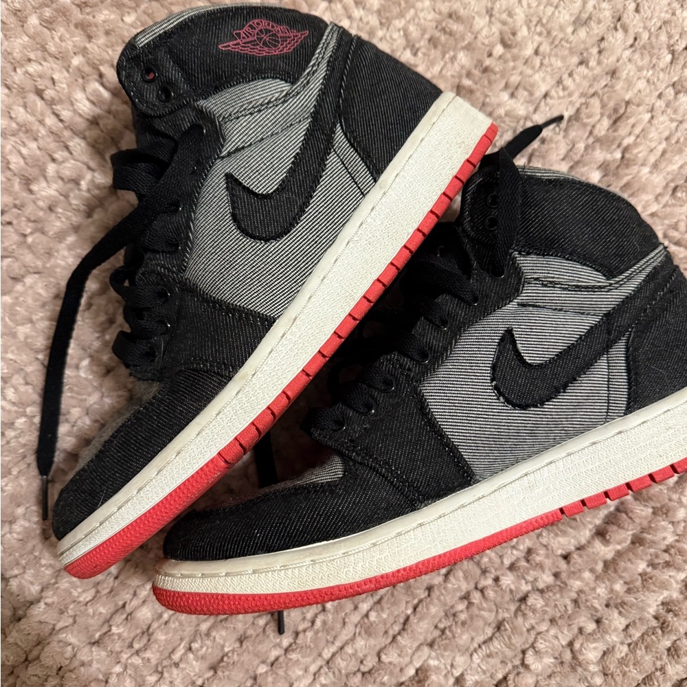 Jordan Kids' High-Top Sneakers - Black, Gray & Red